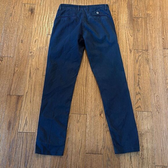 Serge Blanco Francais 702 navy slim chino pants size 28 - Picture 10 of 14